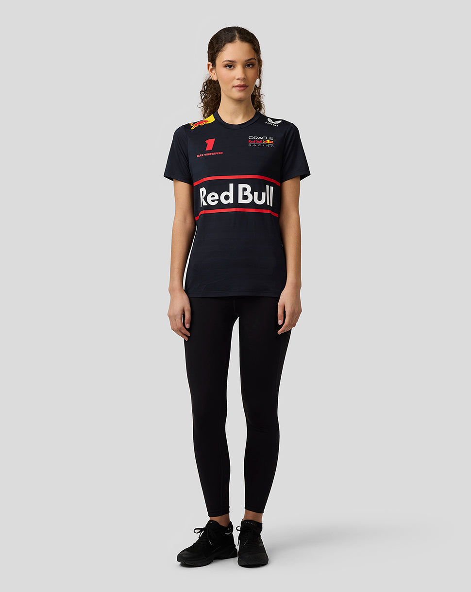 Oracle Red Bull Racing Womens Teamline Max Verstappen Set Up T-Shirt - Night Sky