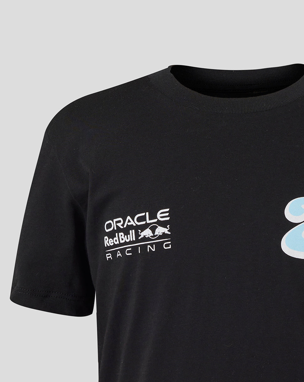 Oracle Red Bull Racing Junior Yuki Tsunoda Wave Graphic T-Shirt - Caviar