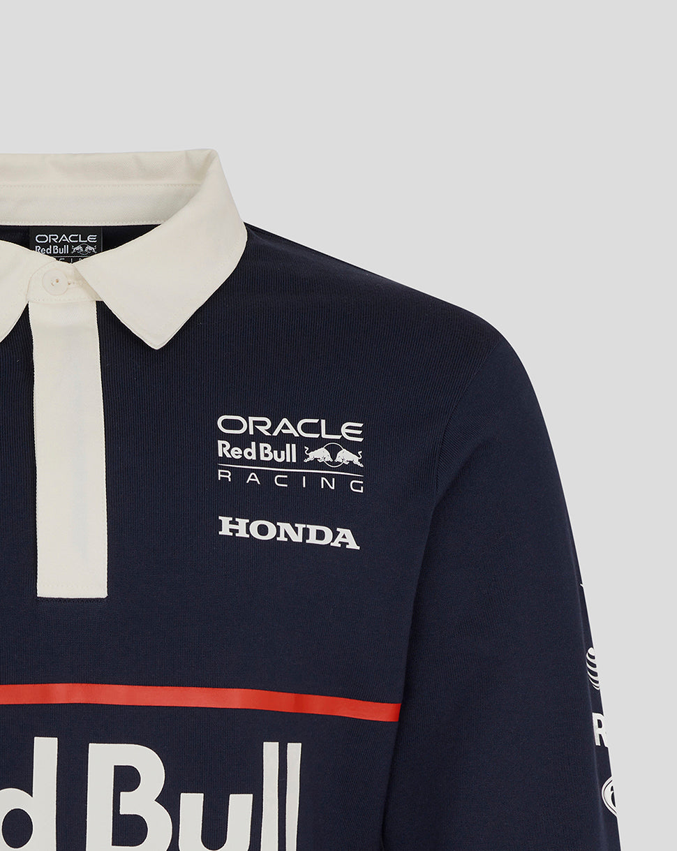 Oracle Red Bull Racing Unisex Heritage Long Sleeve Team Polo Shirt - Night Sky