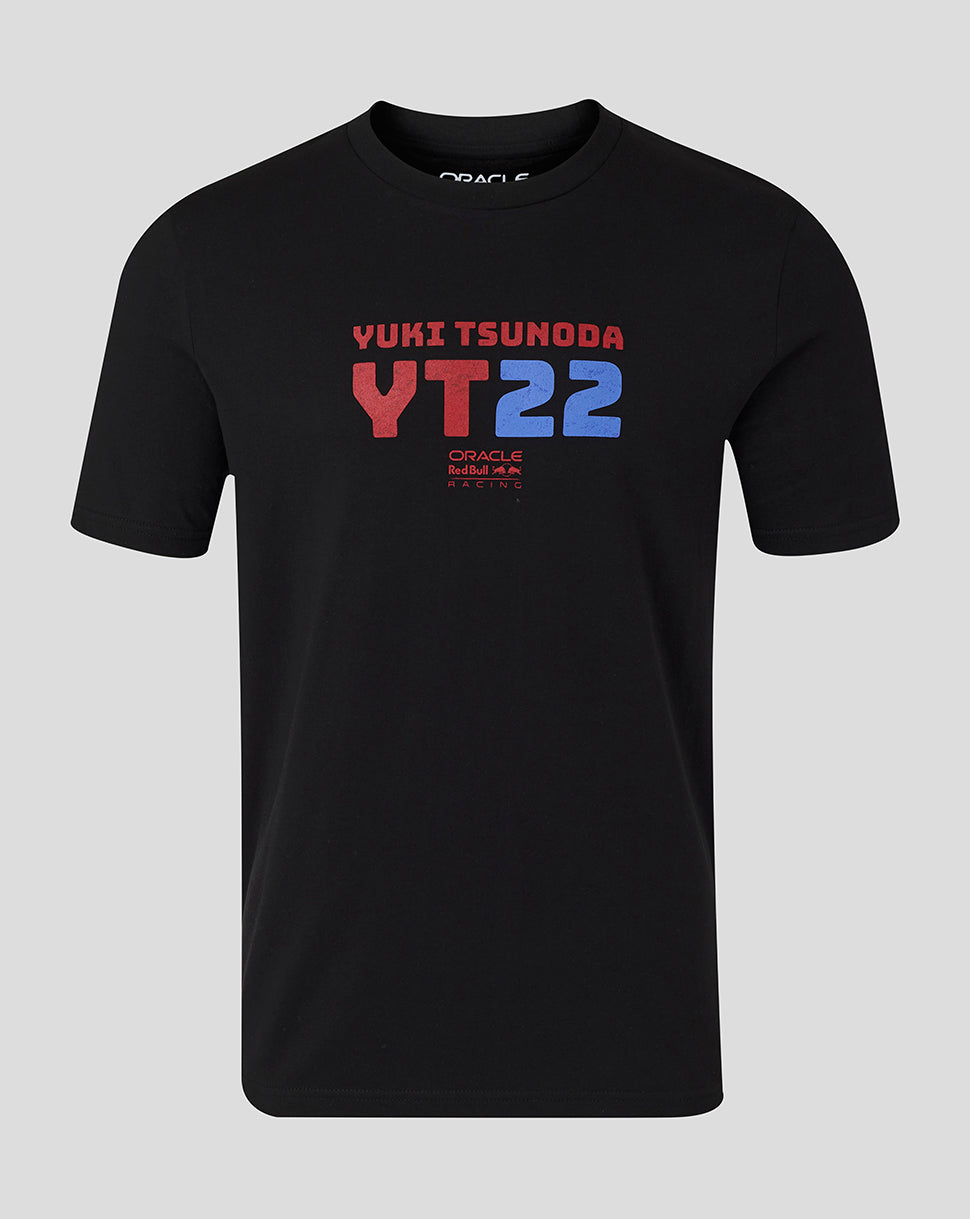 Oracle Red Bull Racing Unisex Yuki Tsunoda 22 Graphic T-Shirt - Caviar