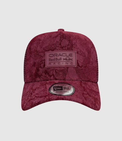 New Era x Oracle Red Bull Racing Cord 9Forty Cap® E-Frame Trucker Cap - Open Red