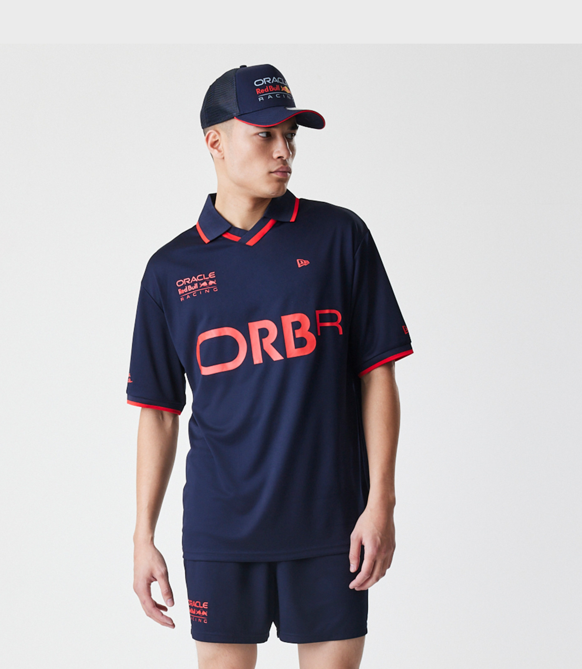 New Era Oracle Red Bull Racing Mens Graphic Football T-Shirt - Dark Blue