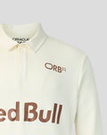 Oracle Red Bull Racing Unisex Classic Long Sleeve Henley T-Shirt - Off White Marl