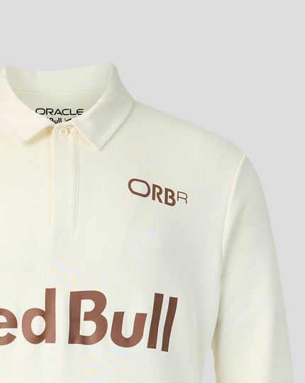 Oracle Red Bull Racing Unisex Classic Long Sleeve Henley T-Shirt - Off White Marl