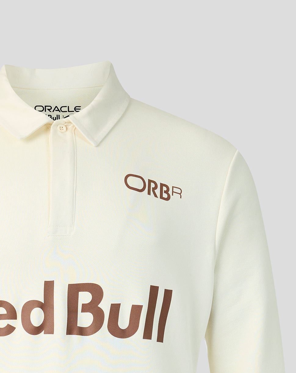 Oracle Red Bull Racing Unisex Classic Long Sleeve Henley T-Shirt - Off White Marl