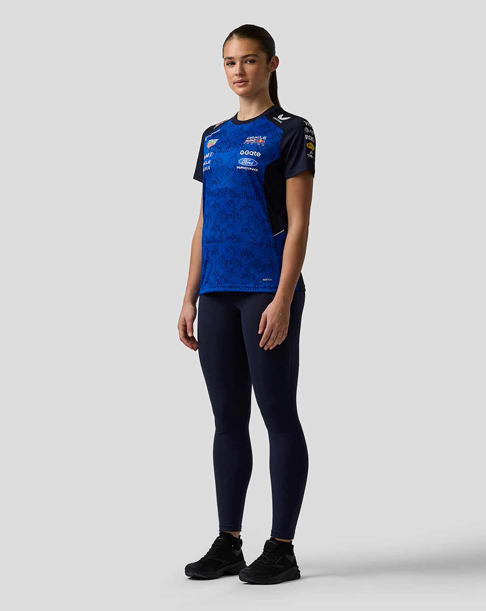 Oracle Red Bull Racing Womens Teamline Set Up T-Shirt - Night Sky / Surf The Web