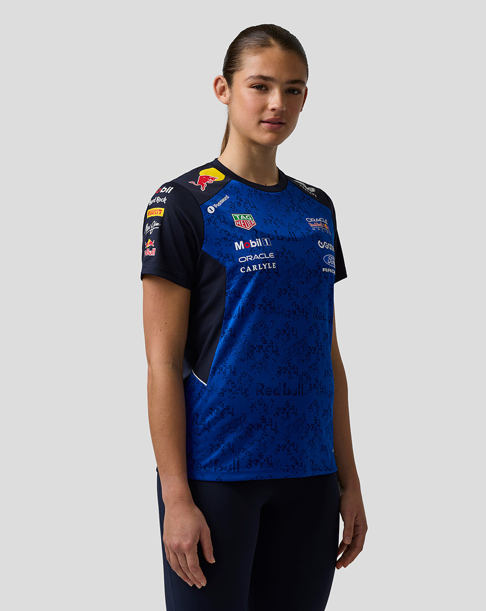 Oracle Red Bull Racing Womens Teamline Set Up T-Shirt - Night Sky / Surf The Web