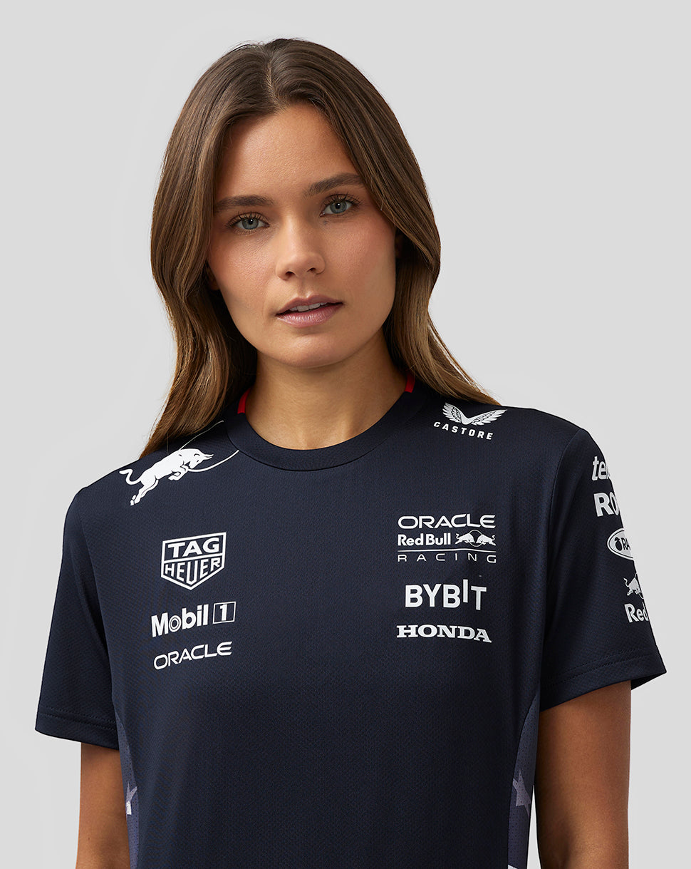 Oracle Red Bull Racing Women's Official Teamline America Race Team T-Shirt - Night Sky