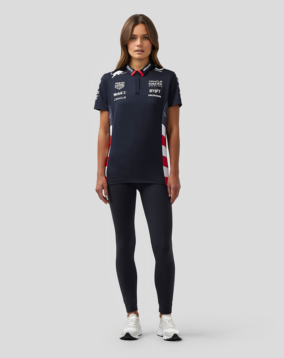 Oracle Red Bull Racing Women's Official Teamline America Race Team Polo - Night Sky