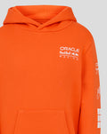 Oracle Red Bull Racing Junior Max Verstappen Puzzle Pullover Hoodie - Exotic Orange