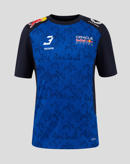 Oracle Red Bull Racing Juniors T-Shirt Driver Max Verstappen - Night Sky / Surf The Web