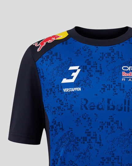 Oracle Red Bull Racing Juniors T-Shirt Driver Max Verstappen - Night Sky / Surf The Web