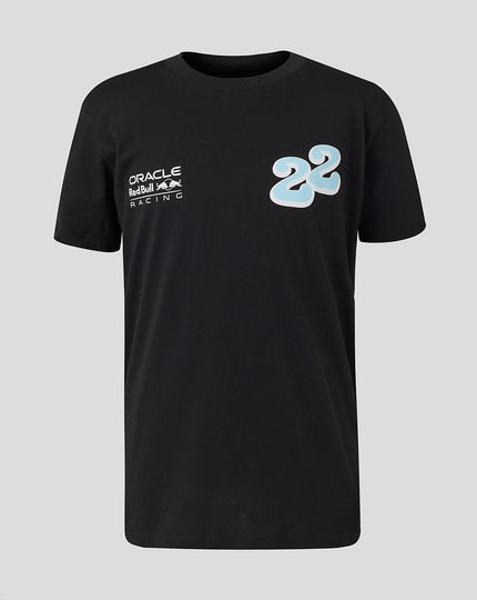 Oracle Red Bull Racing Junior Yuki Tsunoda Wave Graphic T-Shirt - Caviar