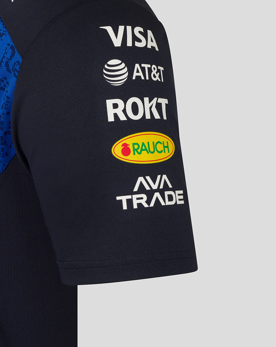 Oracle Red Bull Racing Mens Teamline Set Up T-Shirt - Night Sky / Surf The Web