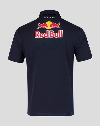 Oracle Red Bull Racing Mens Polo Shirt Driver Max Verstappen - Night Sky / Surf The Web