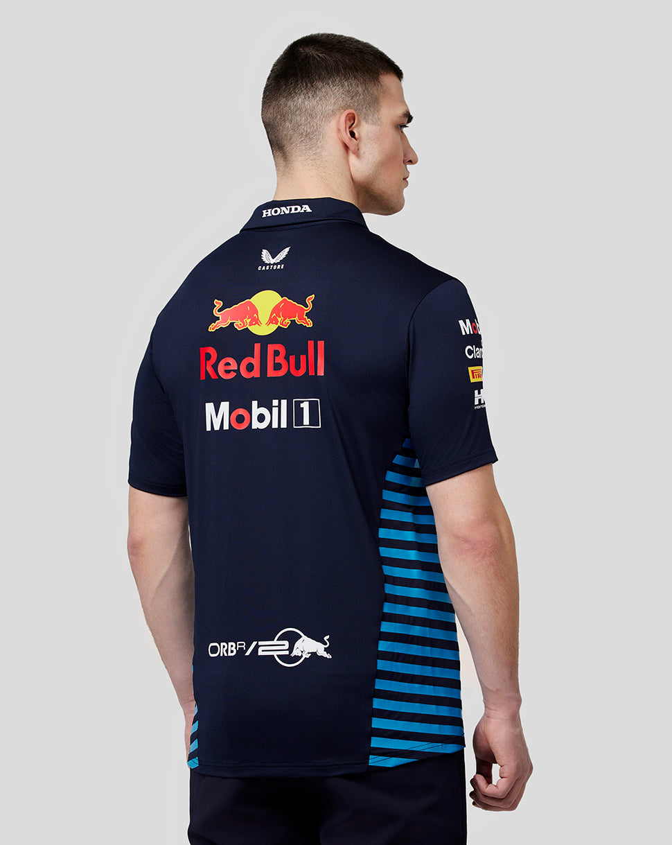 Oracle Red Bull Racing Men's Official Teamline Short Sleeve Polo Shirt - Night Sky