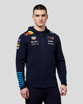 Oracle Red Bull Racing Men's Official Teamline Full Zip Hoodie - Night Sky