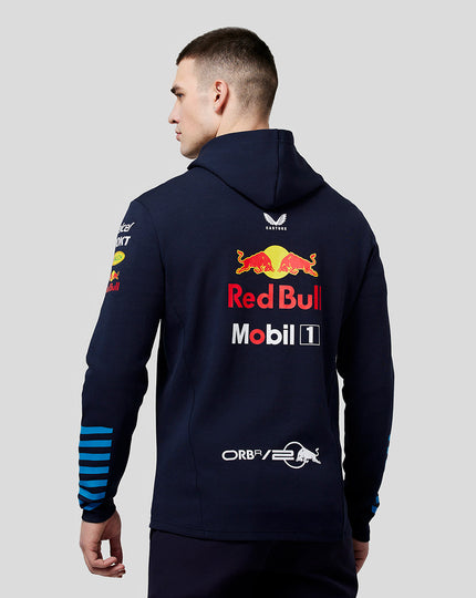 Oracle Red Bull Racing Men's Official Teamline Full Zip Hoodie - Night Sky