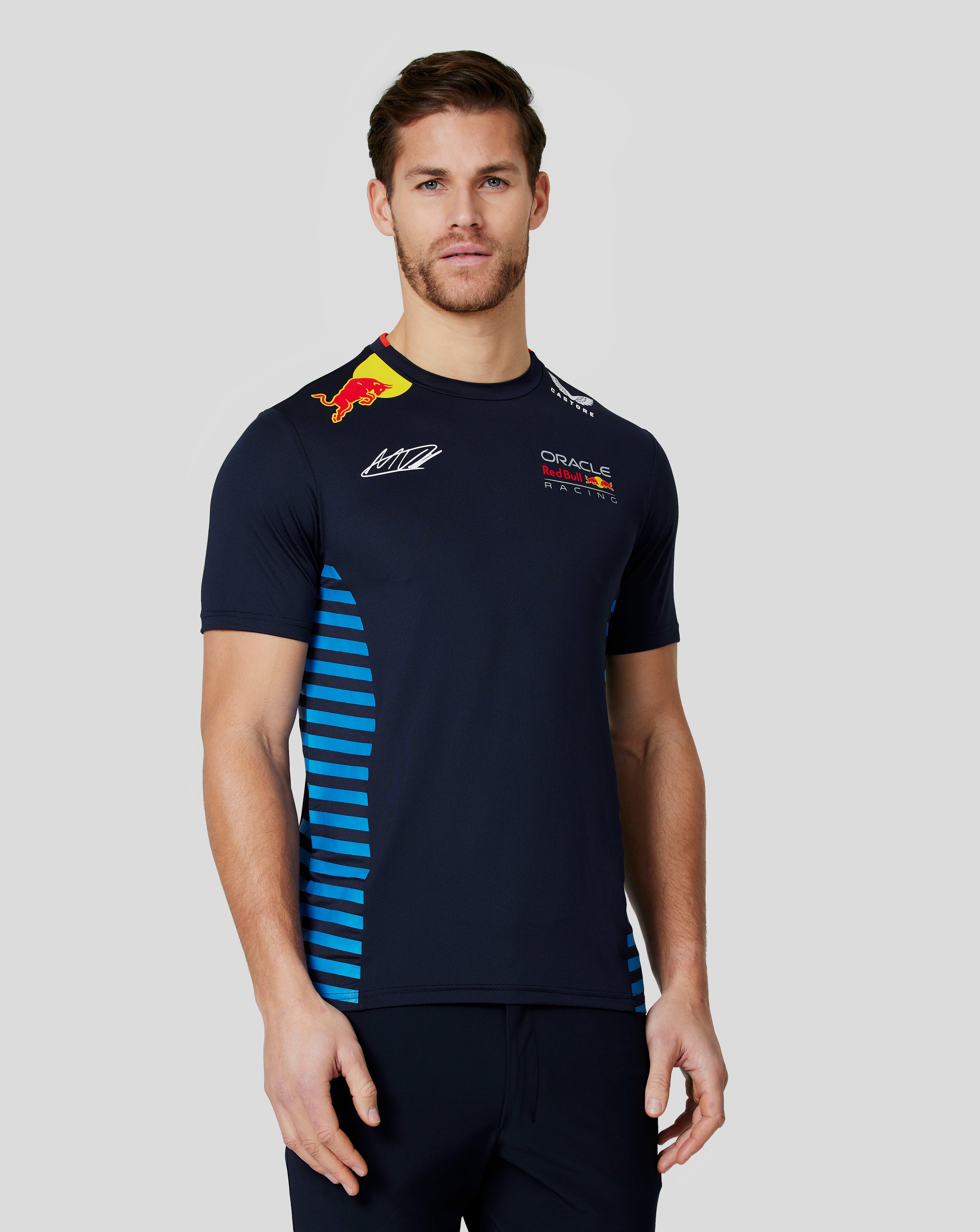 Oracle Red Bull Racing Men's Official Teamline Max Verstappen T-Shirt - Night Sky