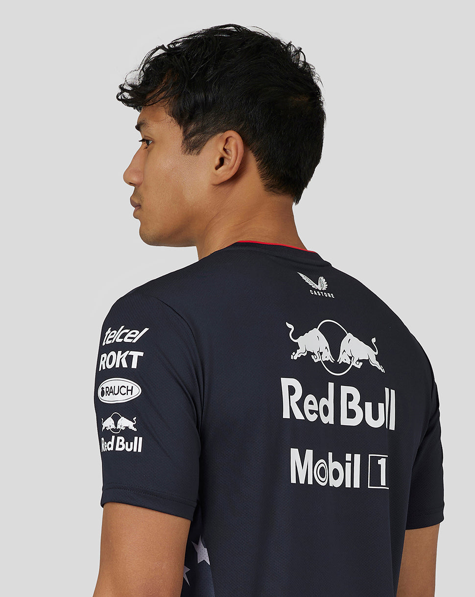 Oracle Red Bull Racing Men's Official Teamline America Race Team T-Shirt - Night Sky