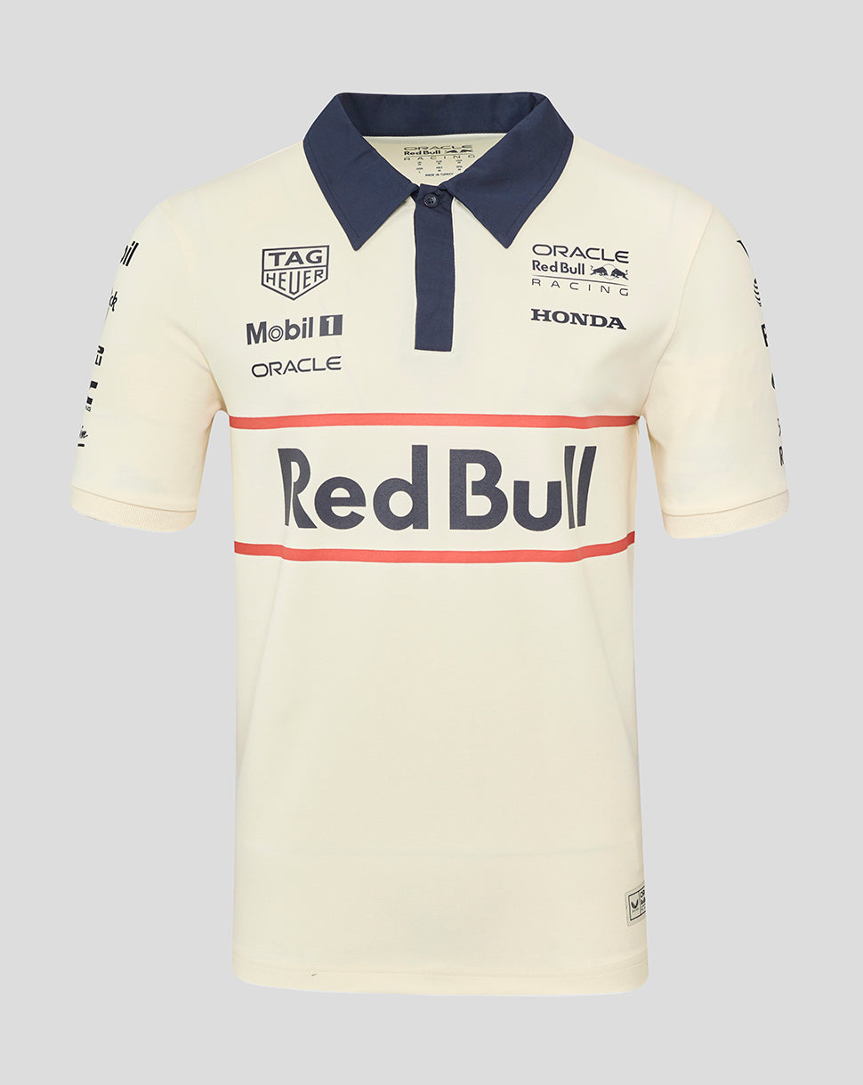 Oracle Red Bull Racing Unisex Heritage Team Polo Shirt - Egret