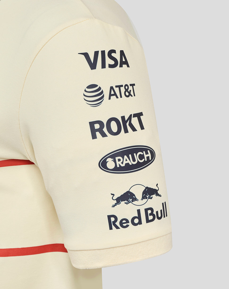 Oracle Red Bull Racing Unisex Heritage Team Polo Shirt - Egret