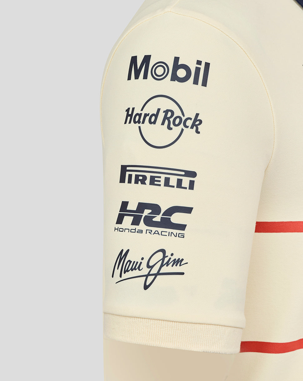 Oracle Red Bull Racing Unisex Heritage Team Polo Shirt - Egret