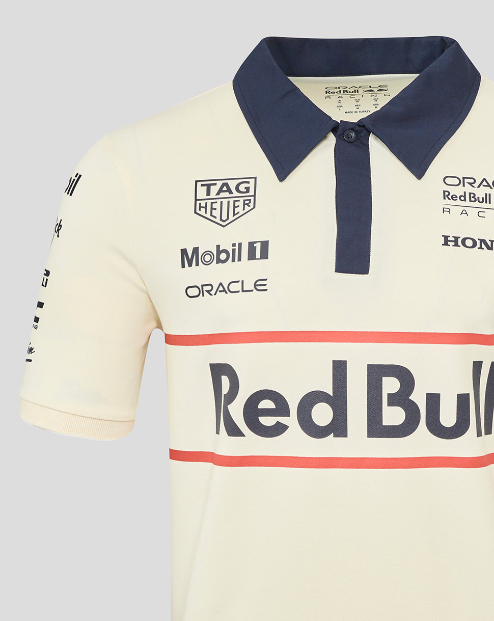 Oracle Red Bull Racing Unisex Heritage Team Polo Shirt - Egret