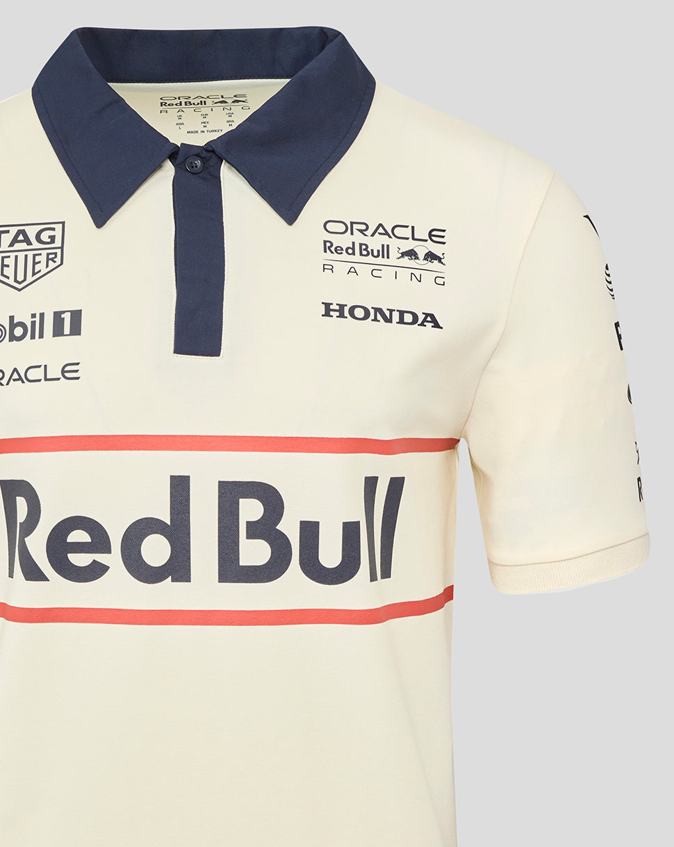 Oracle Red Bull Racing Unisex Heritage Team Polo Shirt - Egret