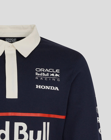 Oracle Red Bull Racing Unisex Heritage Long Sleeve Team Polo Shirt - Night Sky