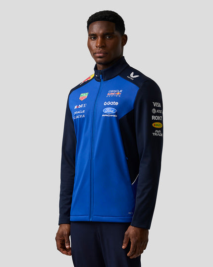 Oracle Red Bull Racing Unisex Teamline Soft Shell Jacket - Night Sky / Surf The Web