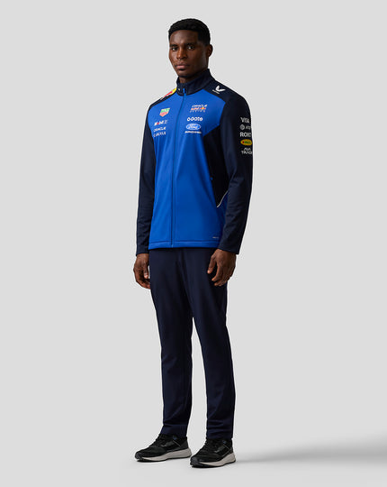 Oracle Red Bull Racing Unisex Teamline Soft Shell Jacket - Night Sky / Surf The Web