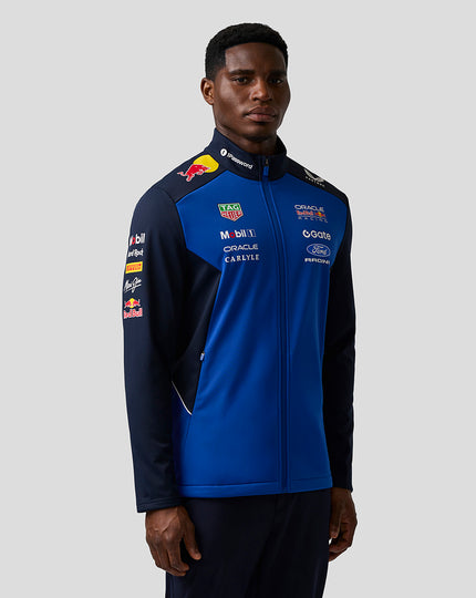Oracle Red Bull Racing Unisex Teamline Soft Shell Jacket - Night Sky / Surf The Web