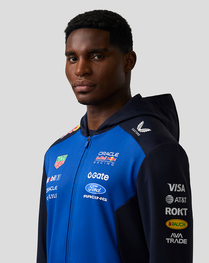 Oracle Red Bull Racing Unisex Teamline Full Zip Hoodie - Night Sky / Surf The Web