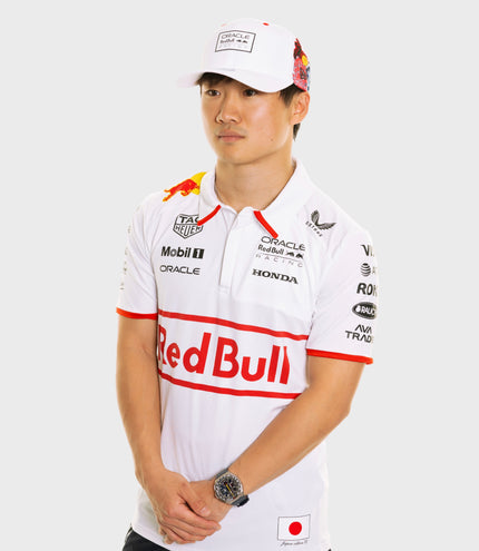 Oracle Red Bull Racing Unisex Japan Special Replica Track Polo - White