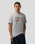 Oracle Red Bull Racing Unisex Logo Regular Fit T-Shirt - Grey Marl