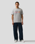 Oracle Red Bull Racing Unisex Logo Regular Fit T-Shirt - Grey Marl