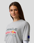 Oracle Red Bull Racing Unisex Logo Regular Fit T-Shirt - Grey Marl