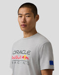 Oracle Red Bull Racing Unisex Logo Regular Fit T-Shirt - Grey Marl