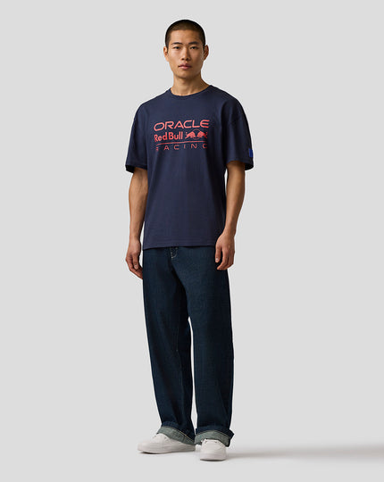 Oracle Red Bull Racing Unisex Relaxed Fit Logo T-Shirt - Night Sky