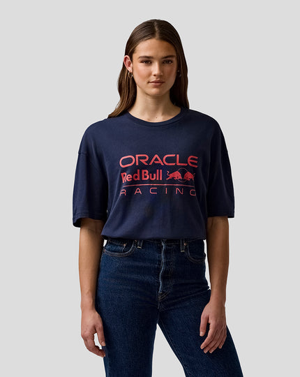 Oracle Red Bull Racing Unisex Relaxed Fit Logo T-Shirt - Night Sky