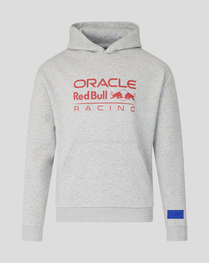 Oracle Red Bull Racing Unisex Relaxed Fit Pullover Hoodie - Grey Marl
