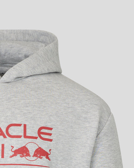 Oracle Red Bull Racing Unisex Relaxed Fit Pullover Hoodie - Grey Marl