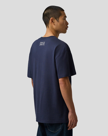 Oracle Red Bull Racing Unisex Max Verstappen Logo T-Shirt - Night Sky