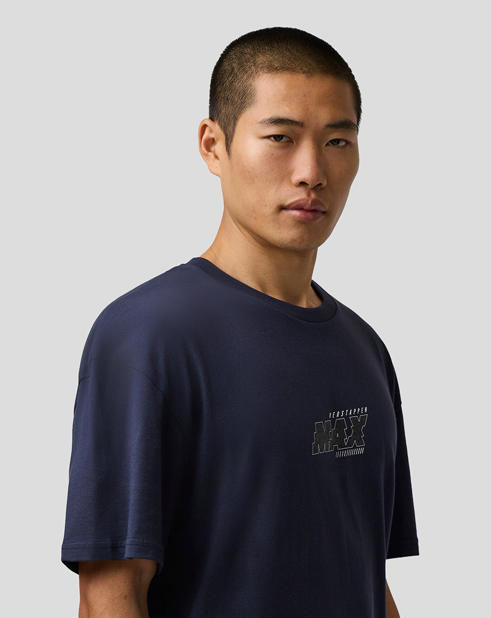 Oracle Red Bull Racing Unisex Max Verstappen Logo T-Shirt - Night Sky