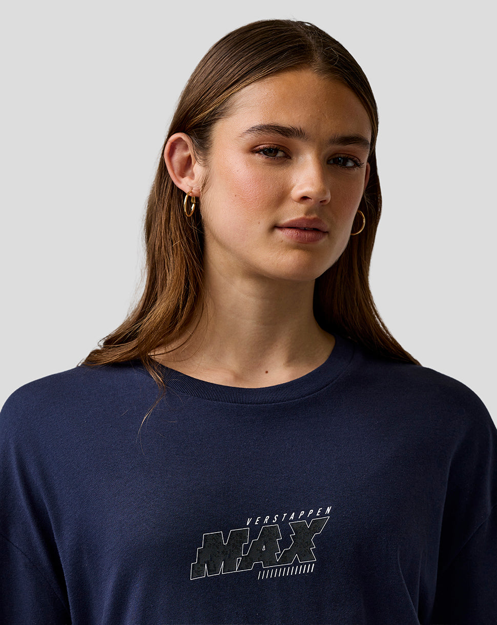 Oracle Red Bull Racing Unisex Max Verstappen Logo T-Shirt - Night Sky