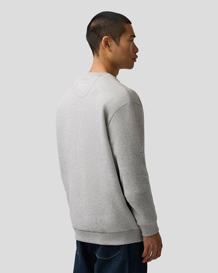 Oracle Red Bull Racing Unisex Max Verstappen Logo Sweatshirt - Grey Marl