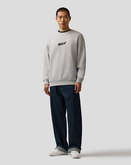 Oracle Red Bull Racing Unisex Max Verstappen Logo Sweatshirt - Grey Marl