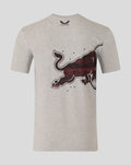 Oracle Red Bull Racing Unisex Graphic Bull T-Shirt - Grey Marl