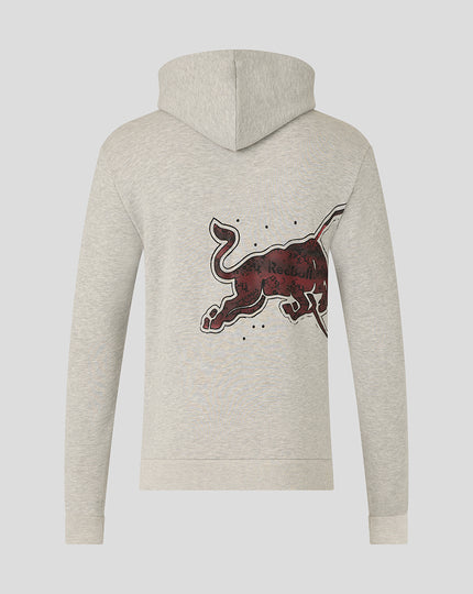 Oracle Red Bull Racing Unisex Graphic Bull Hoodie - Grey Marl